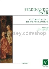 Sei Duetti Op. 7, for two Voices and Piano